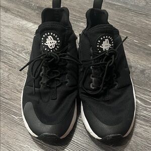 Nike Black and White Air Huarache Shoes